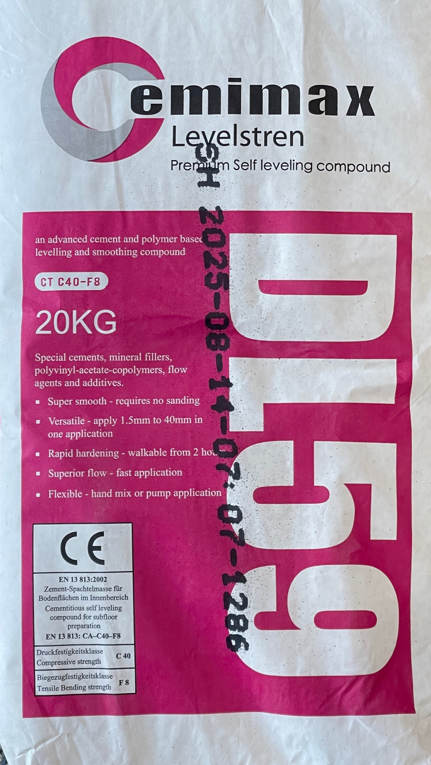 Cemimax DL59 Premium Floor Self Levelling Compound 20kgs
