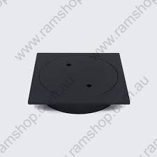 [ART] 100mm SQUARE Clear Out Push in CP - Matt Black(IO)