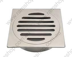 [ART] Standard 100mm Square Floor Waste Push In CP