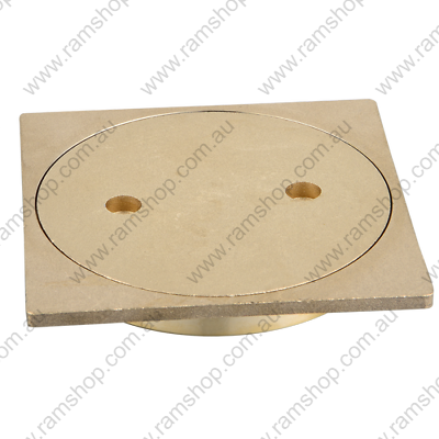 ART 100mm SQUARE Clear Out Push in CP, Polished Brass IO, GOLD