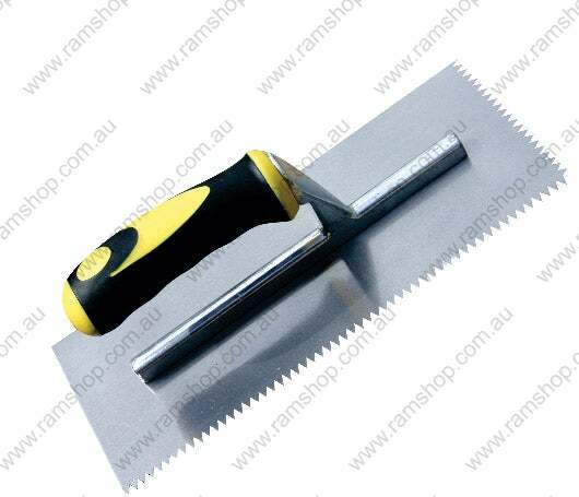 [ROBERTS] Stainless Steel "V" Notched Maxi Grip Trowel 4mm